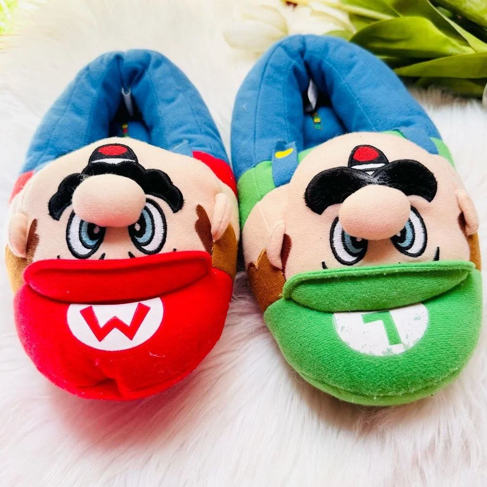 Kids Mario & Luigi Slippers
